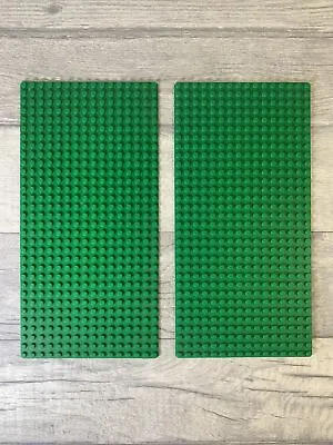 Buy TWO Lego Base Plates. 16x32 In Vintage Dark Green (3857) No Figures • 12.99£