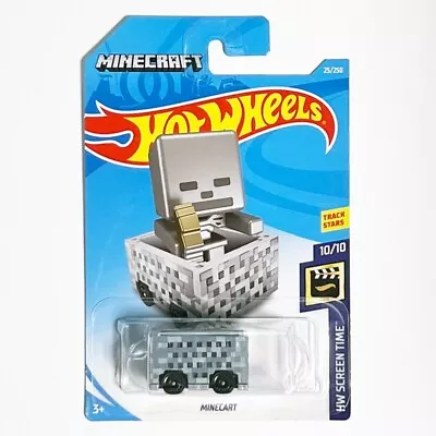 Buy Hot Wheels 2019 Minecraft Minecart (Sliver) HW Screen Time • 6.40£