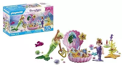 Buy Playmobil 71446 Princess Magic: Mermaid Birthday Party, Cheerful Celebration Wit • 17.99£
