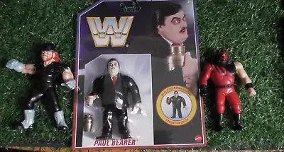 Buy WWE WWF Hasbro Paul Bearer Undertaker Kane Figures • 45£