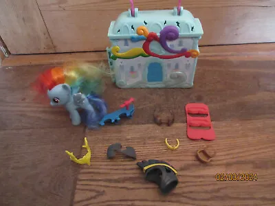 Buy Mlp Pawtucket Hasbro 2010 Pegasus Rainbow Dash 2015 Mini Carry Castle Accessory • 11.99£
