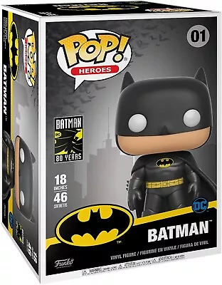 Buy FUNKO POP - DC Heroes Batman 01 / 18 Inch Brand New  RRP : £100 • 69.99£