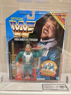 Buy WWF Hasbro Million Dollar Man Moc S2 Summerslam Green Tux Rare Graded 85 • 595£