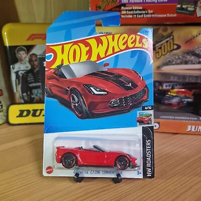 Buy Hot Wheels Corvette C7 Z06 Convertible 4/10 HW Roadsters 2023 34/250 Long Red • 2.49£