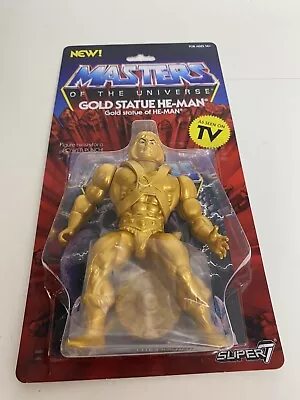 Buy Masters Of The Universe Super7 Gold Statue He-Man Action Figure  • 69.99£