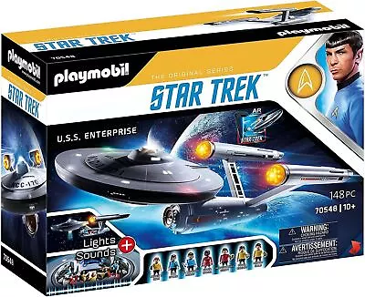 Buy Playmobil Star Trek U.S.S. Enterprise Collectible Ship With Lights Sound 70548 • 319.99£