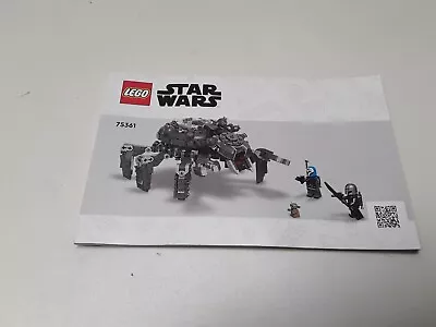 Buy Lego !!  Instructions Only !! For Starwars 75361 Spider Tank • 2.99£