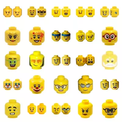 Buy LEGO Minifigure Head With Hollow Stud - Choose Design • 1.49£