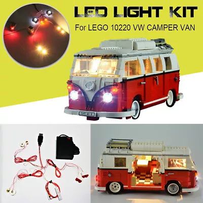 Buy Only For Lego 10220 The Volkswagen T1 LED Light Kit Camper Van Lighting Bricks • 12.06£