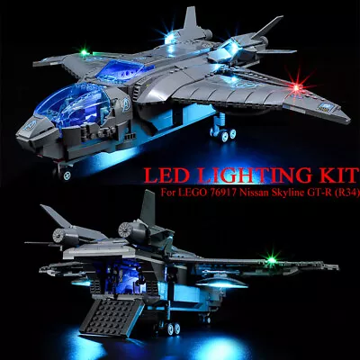 Buy LED Light Kit For Marvel The Avengers Quinjet - Compatible With LEGO 76248 Set • 22.79£