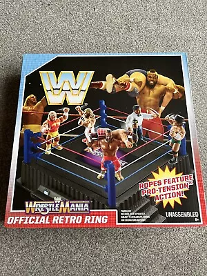 Buy WWF/WWE Wrestlemania Official Retro Ring Mattel Creations New Sealed In Box • 45£