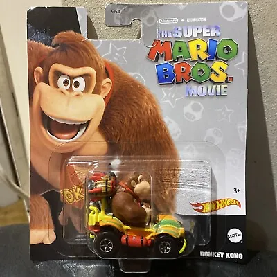 Buy Hot Wheels Mario The Super Mario Bros Movie Donkey Kong Kart Brand New • 14.50£