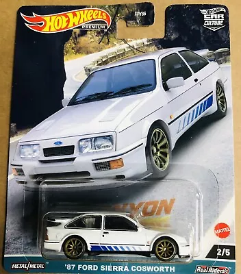 Buy Hot Wheels Premium 2023 CANYON WARRIORS '87 FORD SIERRA COSWORTH,Boxed Shipping • 13.99£