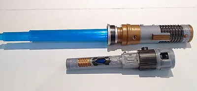 Buy STAR WARS Lightsaber Forge OBI-Wan Kenobi Electronic Blue Lightsaber *VGC* • 16.95£