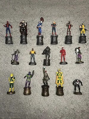 Buy Eaglemoss Marvel Chess Collection Pieces 1-15 + 17 With Magazines • 55£