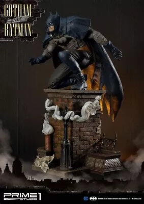 Buy Prime 1 Studio 1/5 Arkham Origins Gotham Gaslight Batman Blue No Sideshow Statue • 643.53£