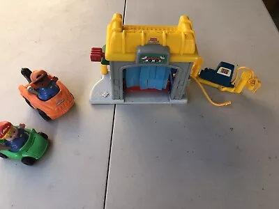 Buy Fisher Price Little People Car Wash Petrol Pump Car Tow Truck🟡 • 10£