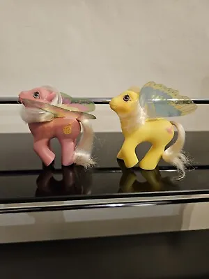 Buy Vintage My Little Pony G1 Summer Wing Ponies Lady Flutter And Little Flitter • 9.99£