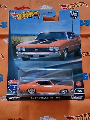 Buy Hot Wheels American Scene '69 Chevelle SS 396 Premium Car • 9£