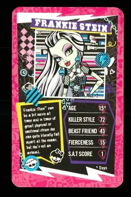 Buy 1 X Info Card Monster High Character Frankie Stein - R110 • 2.29£