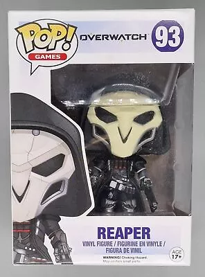 Buy Funko POP #93 Reaper - Games - Overwatch - Inc POP Protector! • 10.99£