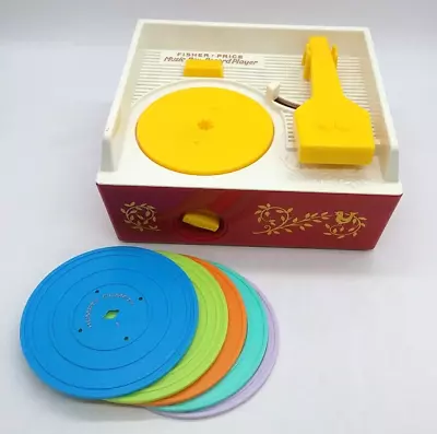 Buy Fisher Price Music Box Record Player. Tested - Partially Working. 5 Disc Songs • 9.99£
