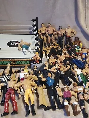 Buy 41 × Wwe/wwf Figures  And Ring • 100£