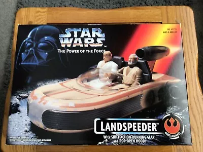 Buy Star Wars Luke Skywalker Landspeeder  Power Of The Force 1995 New • 37£