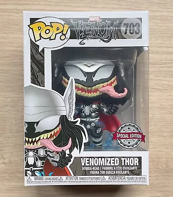 Buy Funko Pop Marvel Venom Venomized Thor #703 + Free Protector • 19.99£