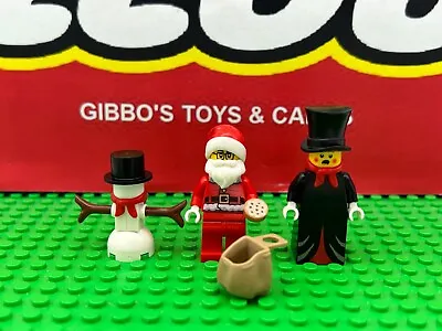 Buy LEGO SANTA, CAROL SINGER & SNOWMAN Christmas Minifigure Bundle Joblot Xmas (4) • 9.99£