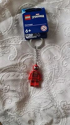 Buy LEGO 854154 Marvel Carnage SPIDER-MAN Minifigure Keychain New Exclusive  • 5.65£