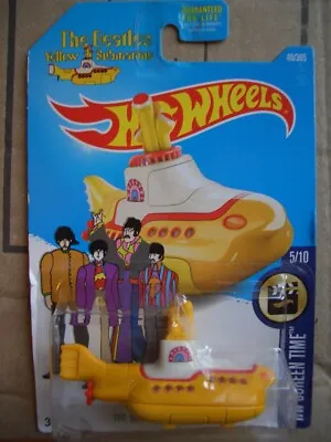 Buy Hot Wheels Very Rare The Beatles Yellow Submarine Long Card In Mint Condition. • 1.40£