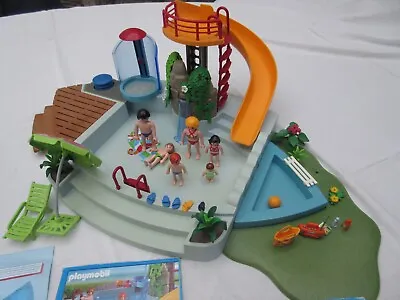 Buy Playmobil 4858 Summer Fun Pool Water Park With Slide And Working Shower • 15£