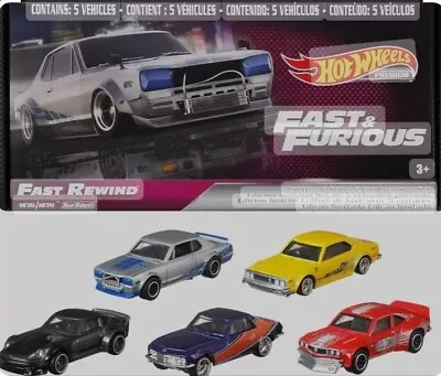 Buy 2019 Hot Wheels Premium Fast & Furious Fast Rewind Box Set Brand New Sealed • 119.99£