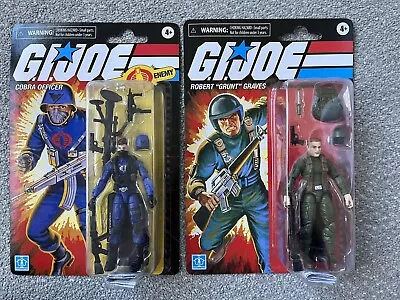 Buy GiJoe Retro Collection Hasbro Pulse Vintage Figure Cobra Officer And Grunt • 19.99£