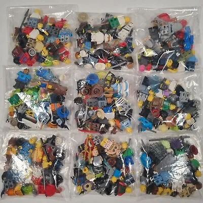 Buy Authentic LEGO 10x Random Mini Figures 15+ Accessories Bundle • 13.99£