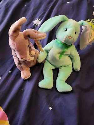 Buy TY Beanie Babies - Rabbit Bundle - Retired -  Hippity & Springy • 8£