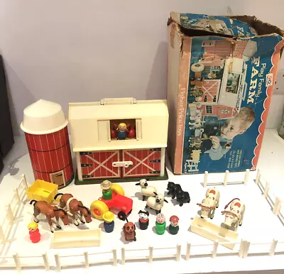 Buy 100% Complete Boxed Vintage Fisher Price Farm 910 +moo Sound & Figures 1968 Au39 • 59.99£