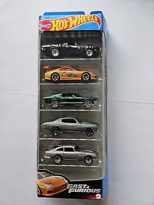 Buy Hot Wheels Fast And Furious 5 Pack New 2023 With Toyota Supra HYL 70 • 14.99£