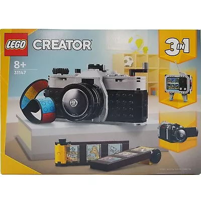 Buy LEGO Creator 31147 Retro Camera Set 3 In 1 Video TV Age 8+ Photography Vintage • 27.99£