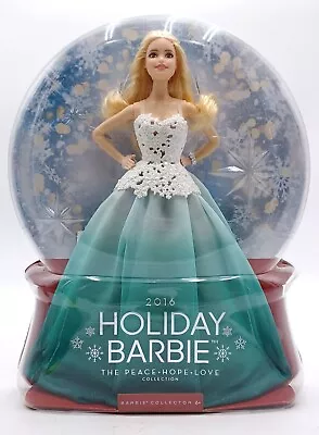 Buy 2016 Holiday Barbie Collector Doll / Peace - Love - Hope / Mattel DGX98, NrfB • 66.68£