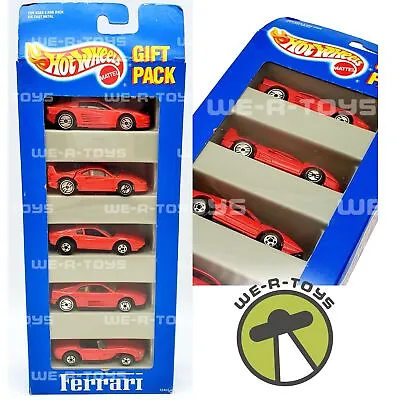 Buy Hot Wheels Ferrari Gift Pack Set Of 5 Cars #12405 Mattel 1993 NEW • 73.18£