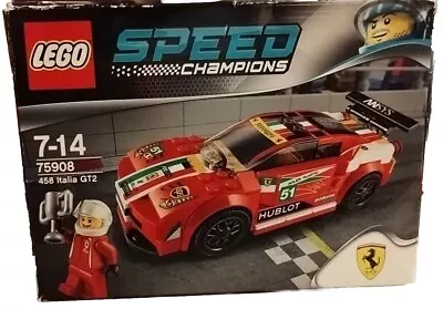 Buy Lego 75908 - Speed Champions - 458 Italia GT2 With Box Retired • 34.99£