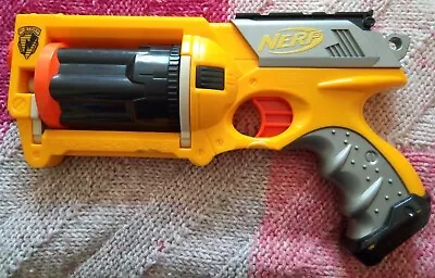 Buy Yellow Nerf N-Strike Maverick Rev-6 Soft Foam Dart Toy Gun Dart Blaster 2004 • 4.50£