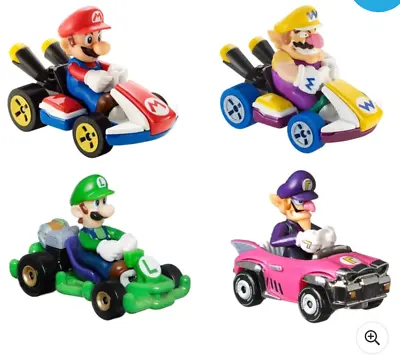 Buy Hot Wheels Mario Kart Diecast 4-Pack Assortme Playset For Kids - Christmas Toys • 32.99£
