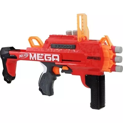 Buy NERF N-Strike Mega Bulldog Blaster & 3 Mega Darts 8+ Age • 19.99£