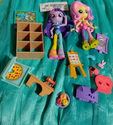 Buy My Little Pony Equestria Girls Minis Fluttershy & Twilight Sparkle & Accessories • 18.07£
