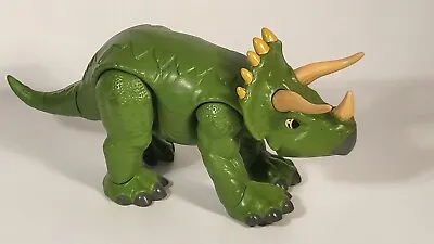 Buy Fisher Price 2011 Hasbro Imaginext Green Triceratops Dinosaur Toy  • 8.99£