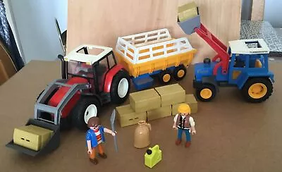 Buy Playmobil Vintage Tractors And Tipper Trailer Plus Figures • 15.99£