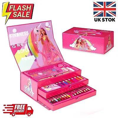 Buy Barbie Art Set Arts And Crafts For Kids Colouring Sets, Children Gifts For Girls • 29.99£